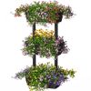 3-Tier Freestanding Vertical Plant Stand for Gardening and Planting Use