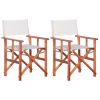 Director's Chairs 2 pcs Solid Acacia Wood