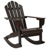 Patio Rocking Chair Wood Brown