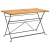 Folding Patio Table 47.2"x27.6"x29.1" Solid Acacia Wood