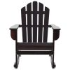 Patio Rocking Chair Wood Brown