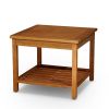 Longs Peak Eucalyptus 2-Shelf Side Table, Espresso