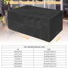 210D Waterproof Outdoor Furniture Cover Windproof Dustproof Patio Furniture Protector Oxford Cloth Garden XL Size