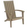 Patio Adirondack Chair Light Brown Polypropylene