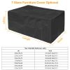 210D Waterproof Outdoor Furniture Cover Windproof Dustproof Patio Furniture Protector Oxford Cloth Garden XL Size