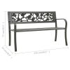 Patio Bench 49.2" Steel Gray