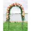 78"H x 45"W Metal Garden Arch Trellis; Adjustable Arbor Trellis for Garden Climbing Plants Support or Wedding Decor