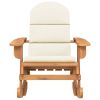 Adirondack Rocking Chair with Cushions Solid Wood Acacia