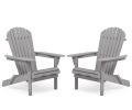 Wood Lounge Patio Chair for Garden Outdoor Wooden Folding Adirondack Chair Set of 2 Solid Cedar Wood Lounge Patio Chair for Garden, Lawn, Backyard,