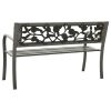 Patio Bench 49.2" Steel Gray