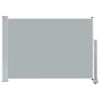 Patio Retractable Side Awning 31.5"x118.1" Gray