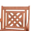 Siriana Reddish Brown Tropical Wood Patio Armchair