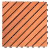 Outdoor Patio 12-Diagonal Slat Eucalyptus Interlocking Deck Tile (Set of 10 Tiles)