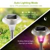 4Packs Solar Garden Lights Outdoor IP44 Waterproof Solar Pathway Lights Color Changing Landscape Lamps