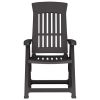 Patio Reclining Chairs 2 pcs Anthracite PP