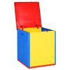 Patio Storage Box Colorful PP Rattan 23.8 gal