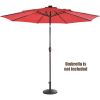 22Lbs Patio Resin Umbrella Base with Wicker Style for Outdoor Use