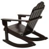 Patio Rocking Chair Wood Brown