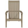 Patio Adirondack Chair Light Brown Polypropylene