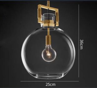 Light Luxury Chandelier Nordic Glass (Option: B)