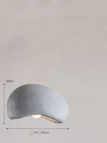 Cloud Chandelier With Micro Cement Cream French Bar Island Restaurant (Option: Grey-Diameter 70cm)