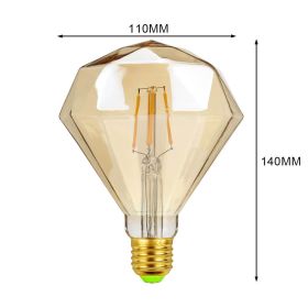 Net Celebrity Retro Lamp Shaped Bulb (Option: 4 Style-110V 4W 2700K)