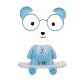 Creative Animal Skateboard Large Table Lamp (Option: Switch Button-Blue Bear)