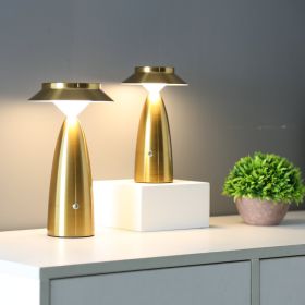 USB Rechargeable Desk Lamp European Modern And Simple (Option: Small-Intrinsic Color Of Copper)