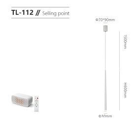 Modern Simple Living Room Sofa Background Wall Line Light (Option: Frosted white-Tmall control-70CM)