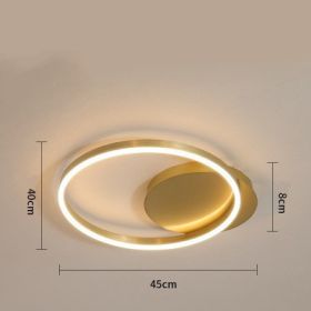 Light And Luxurious Living Room Lamp Grand Household (Option: Trichromatic light-Single turn 45CM)