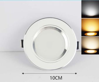 Downlights LED Sky Lights Embedded Household 5 Watt Tricolor Dimming (Option: 13 Style)