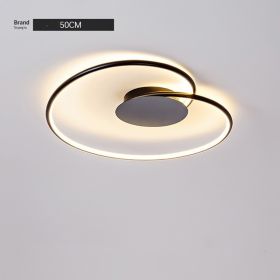 Ins Wind Minimalist Lamps Modern Simple Restaurant Ceiling Light (Option: White-50cm-Millet dimming)