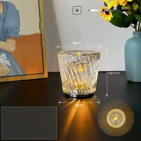 Nordic Bar Restaurant Bedside USB Wireless Charging Atmosphere Crystal Lamp (Option: Style A)