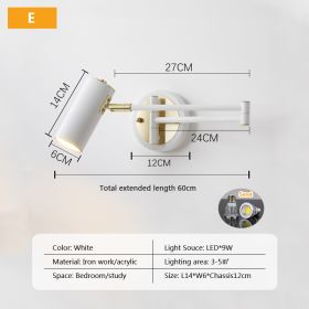 LED Study Reading Wall Lamp (Option: Style E-Neutral light)