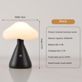 Creative Touch Charging Lamp Atmosphere (Color: Black)