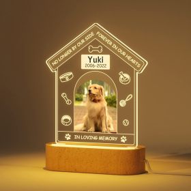 Dog Commemorative Photo Frame Night Light (Option: 3 Style)