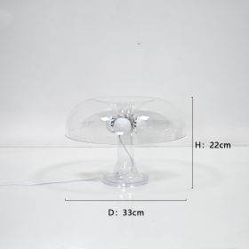 Modern Minimalist Mushroom Decorative Lighting Table Lamp (Option: USB-Transparent)