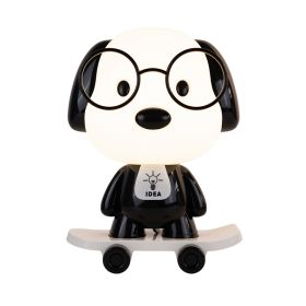 Creative Animal Skateboard Large Table Lamp (Option: Switch Button-Black Dog)