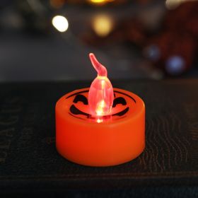 Electric Candle Lamp Decoration Portable (Option: Orange Spider Candle)