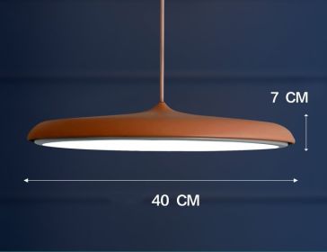 Nordic Modern Simple LED Chandelier Restaurant Chandelier Designer Chandelier (Option: Coffee-45cm)