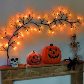 Arrange Halloween Rattan Light LED (Option: 18Pumpkin Rattan Lanterns)