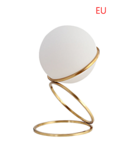 Modern Bedroom Bedside Ball Table Lamp (Option: Gold EU-Small-Button Switch)