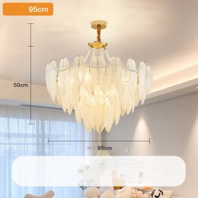 French Cream Wind Pendant Light Luxury (Option: AB-95cm five layer)