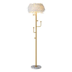 Living Room Hanger Decoration Feather Floor Lamp (Option: Hanger floor lamp-US)