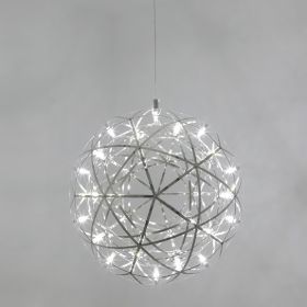 Spark Ball Restaurant Full Sky Star Chandelier (Option: Chromium white light-20cm 12pcs lamp beads)