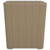 Patio Table with Removable Lid Light Brown Polypropylene