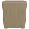 Patio Table with Removable Lid Light Brown Polypropylene